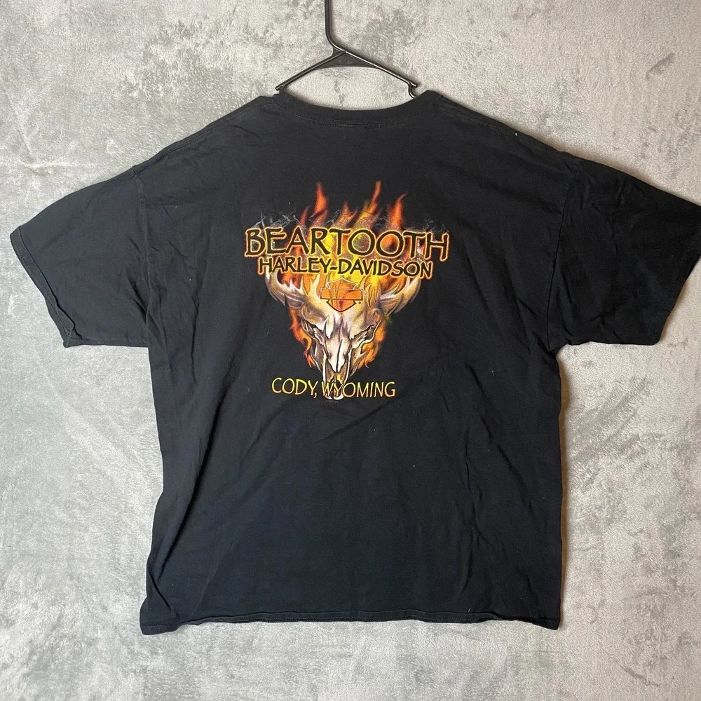Harley-Davidson 2XL Rebellious T-Shirt Black Cody Wyoming Graphic Tee